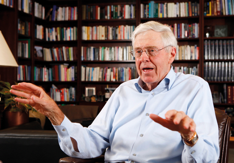 Charles Koch, of Koch Industries. The conglomerate has remained in family control since it launched in 1940