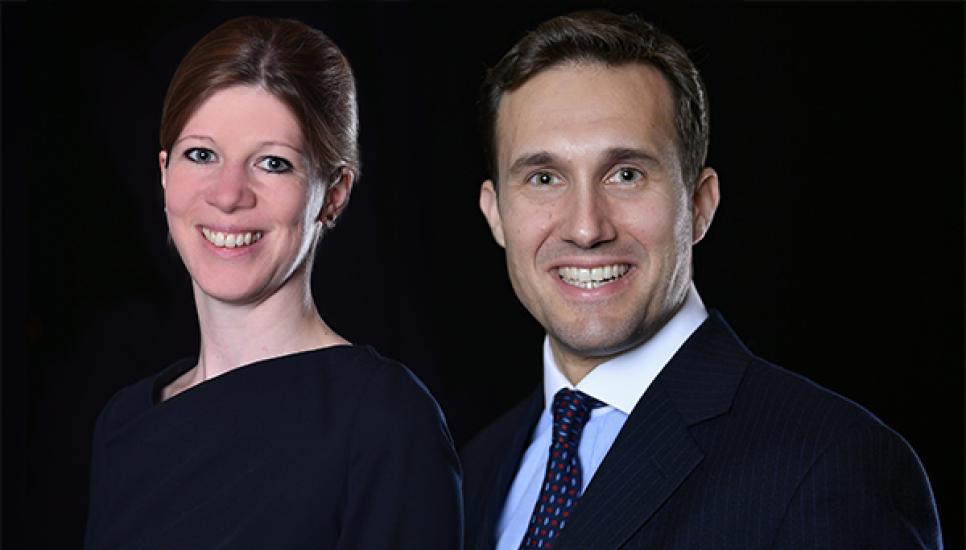 Frederik Bjorn and Clare Hetherington of law firm Payne Hicks Beach