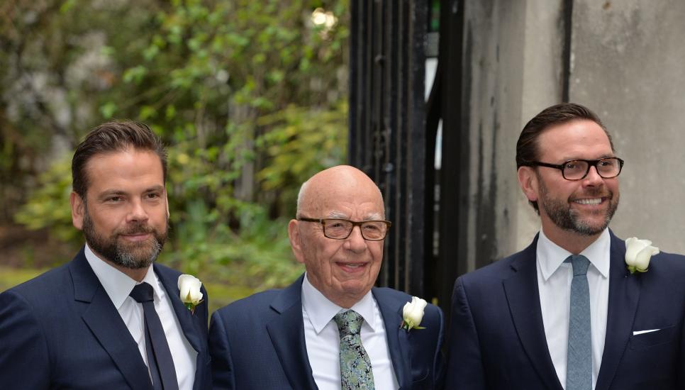 Lachlan, Rupert, and James Murdoch