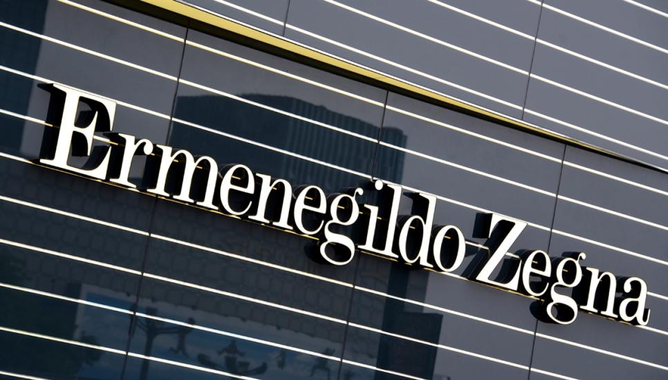 Ermenegildo Zegna store sign - Ph. Press Association
