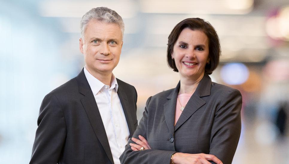 Vincent Lecomte and Sofia Merlo, co-chief executives of new partner BNP Paribas Wealth Management