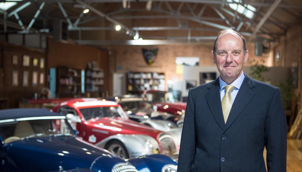 Dominic Riley, non-family chairman of the Morgan Motoring Company