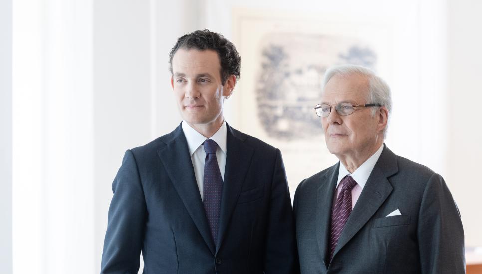 Alexandre de Rothschild and David de Rothschild. Credit (C) Michael Guez - Libre Comme l'Art