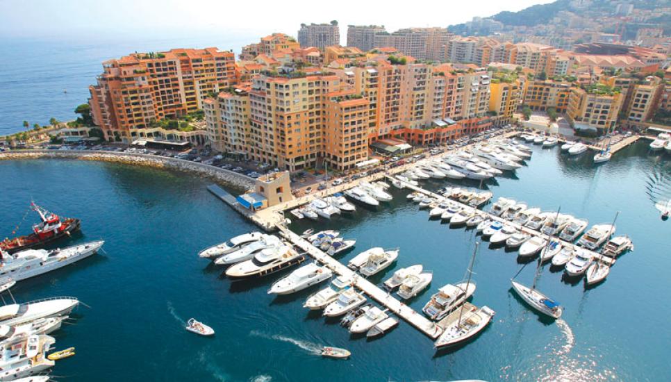 Monaco marina, where the average annual mooring fee is $87,500