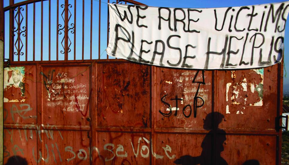 A cry for help following the 2010 Haiti earthquake