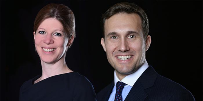 Frederik Bjorn and Clare Hetherington of law firm Payne Hicks Beach